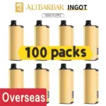 Alibarbar Ingot 9000 puffs-100 pack Multiple flavors - Blackberry Ice