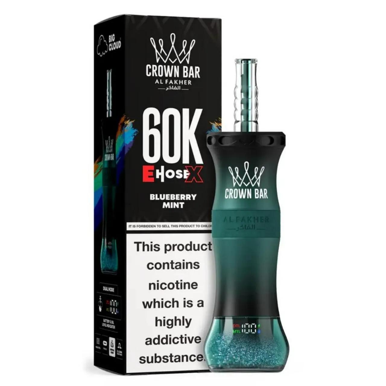 Al Fakher Crown Bar E Hose X 60k Puffs -5 packs (shipped from Overseas) - Image 5