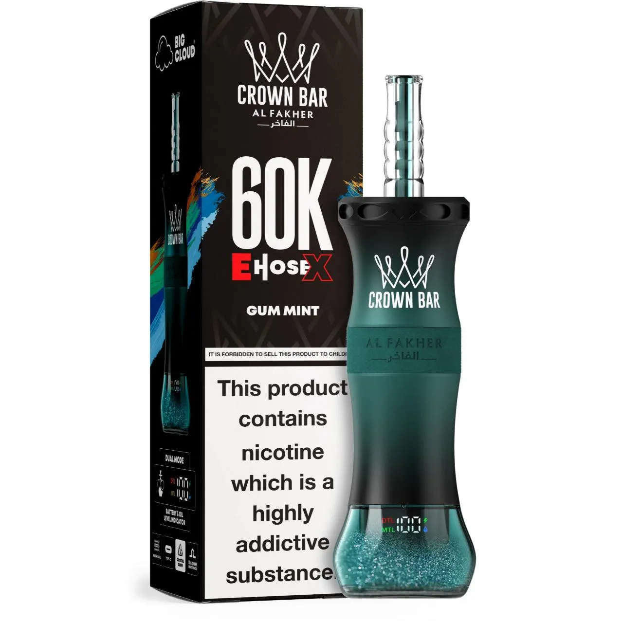Al Fakher Crown Bar E Hose X 60k Puffs -5 packs (shipped from Overseas) - Image 10