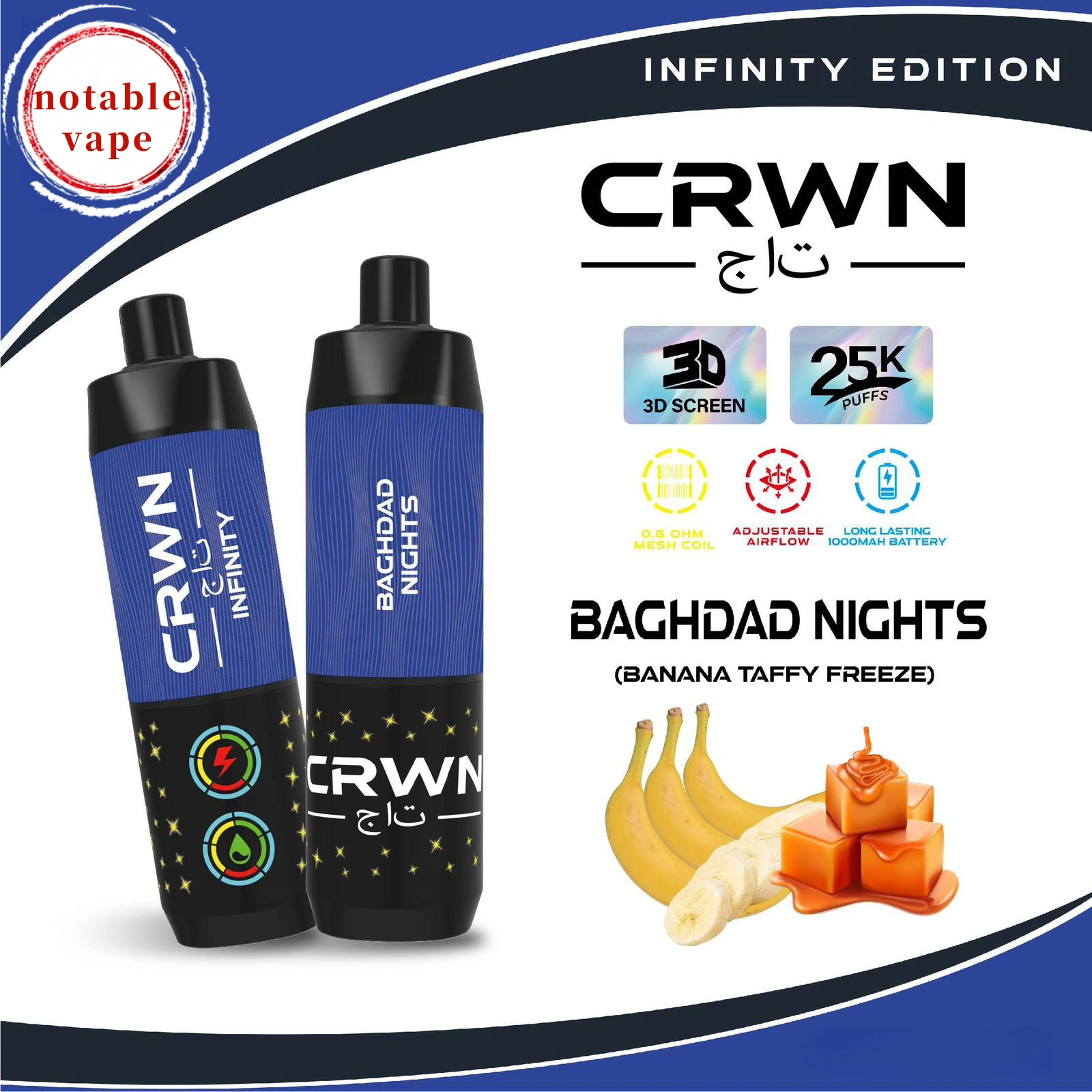 cbdb35_6820ef4589ea48e29ec3b022ff5f5cf0mv2.webp Crwn Infinity - Baghdad Nights - 25,000 - Image 1