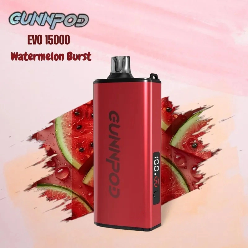 bary quinn Gunnpod EVO Watermelon Burst 15000 disposable vape