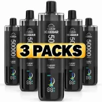 ICEEBAR Cloud 50000 Puffs Shisha – 3 Packs