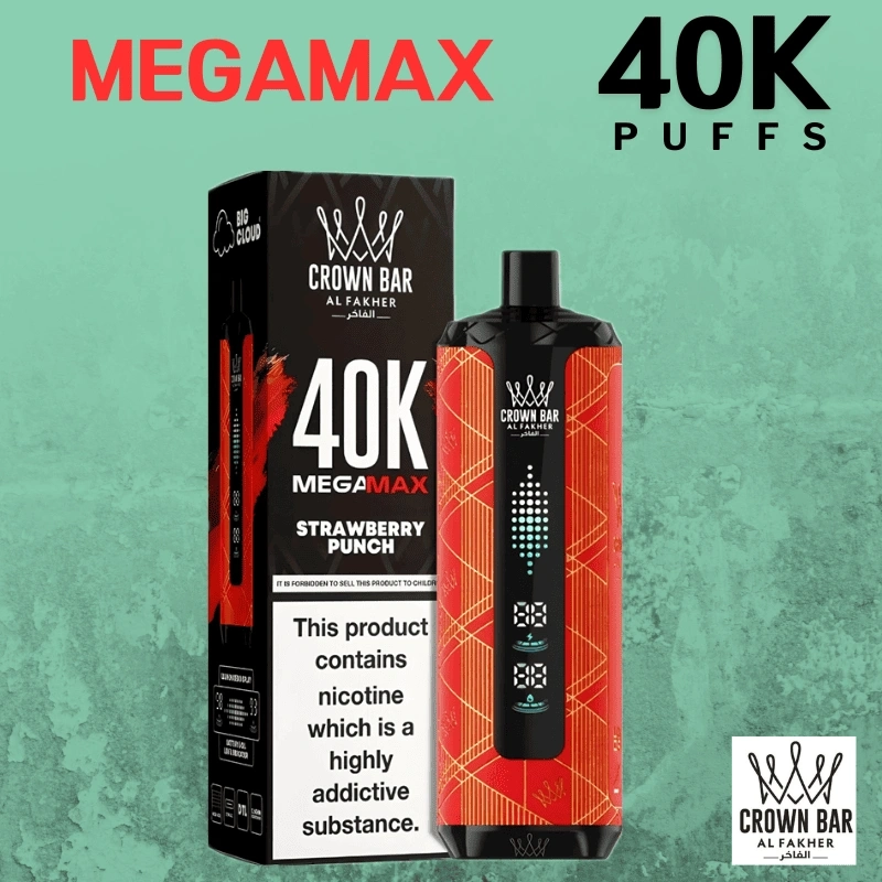 Al Fakher Crown Bar Mega Max 40000 Puffs 5 pack sammy farha house